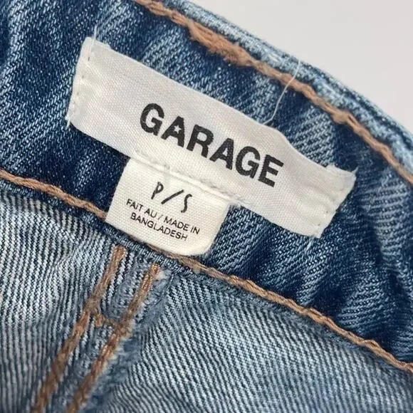 GARAGE DENIM Mini Jean Skirt PETITE Small SP - Picture 5 of 5